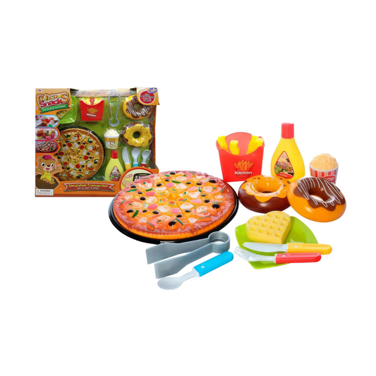 Juego Cocina Infantil Comida Rápida Niños 22 Piezas